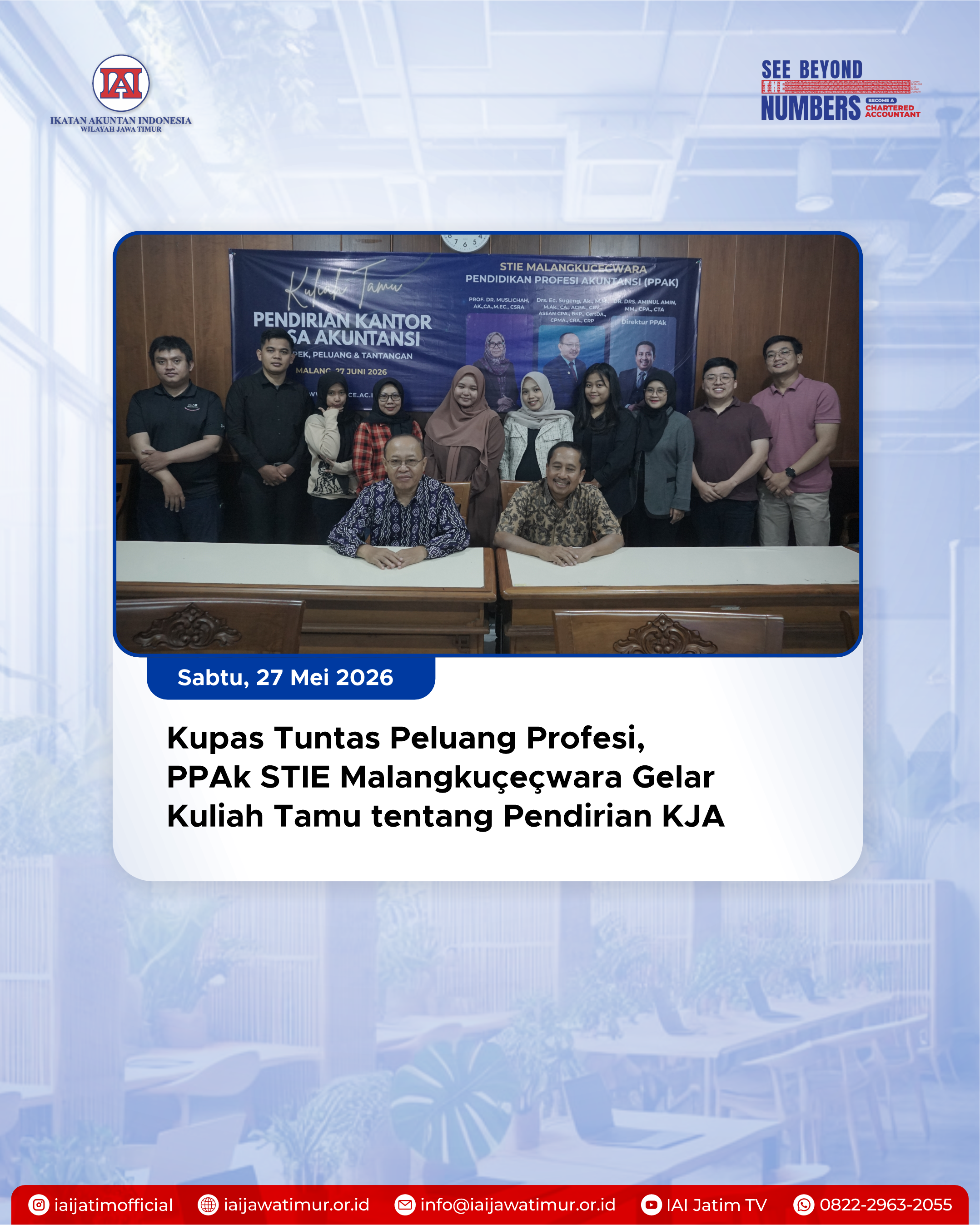 Kupas Tuntas Peluang Profesi, PPAk STIE Malangkuçeçwara Gelar Kuliah Tamu tentang Pendirian KJA