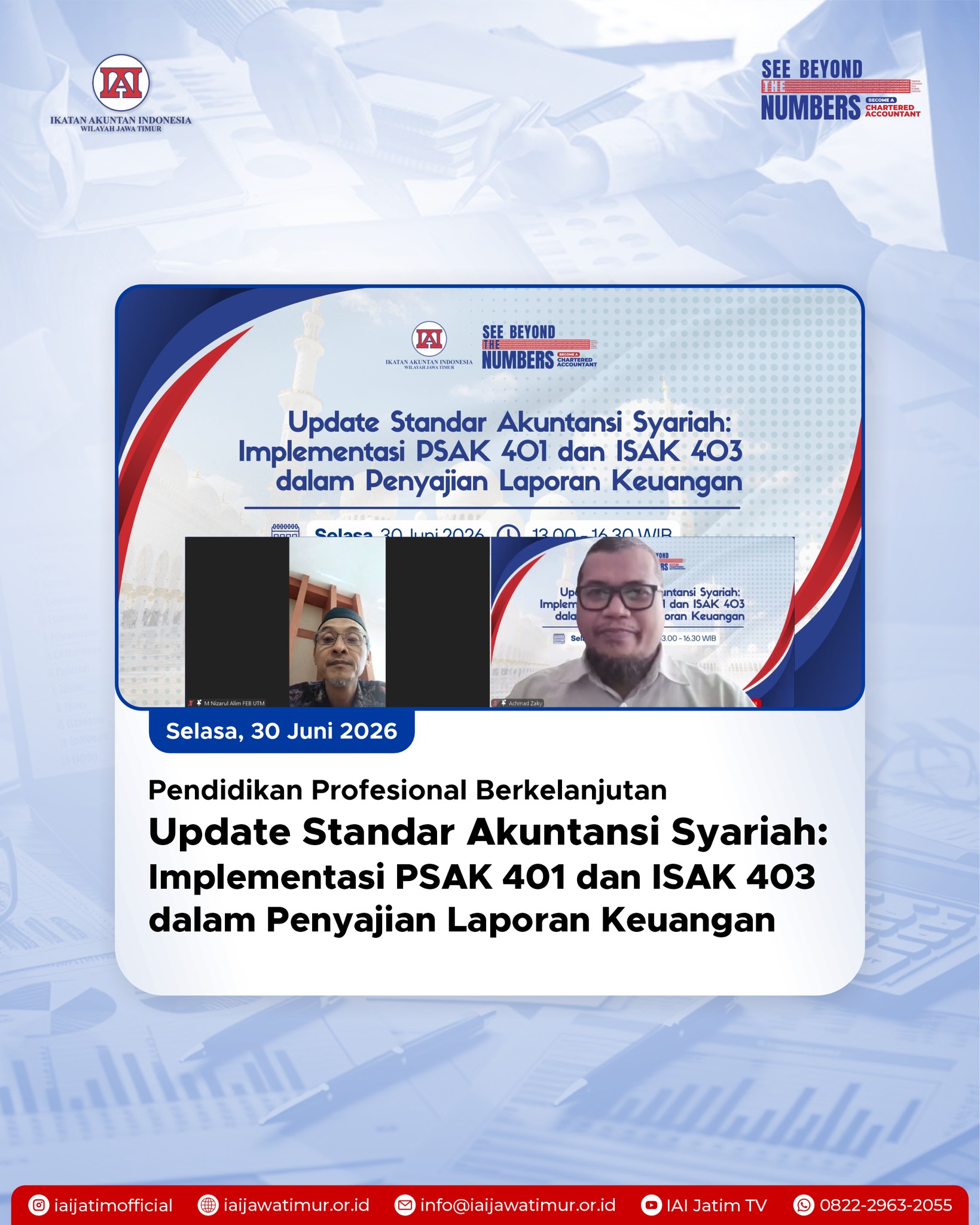 Penyajian Laporan Keuangan Syariah: IAI Jatim Bedah Amandemen PSAK 401 dan ISAK 403