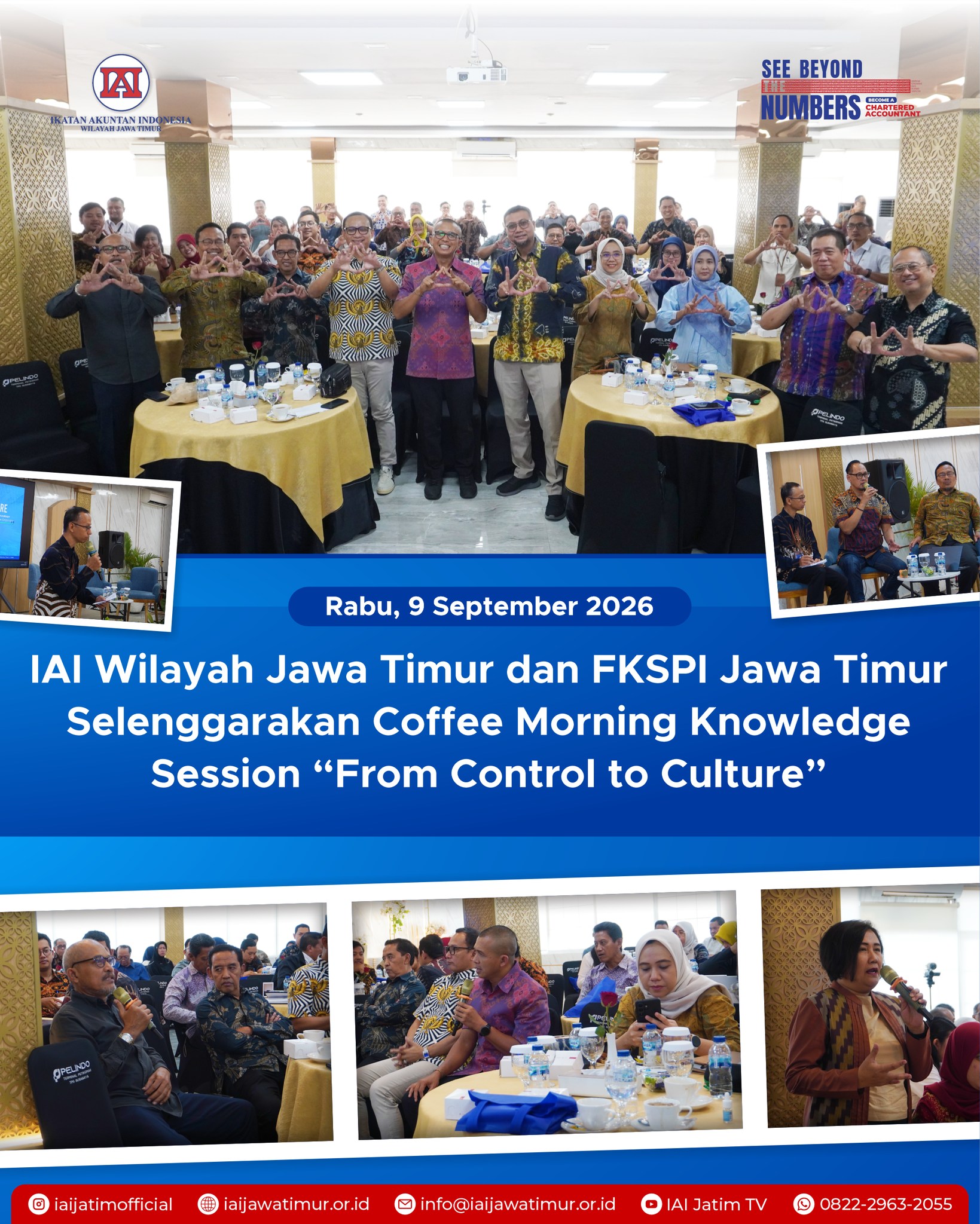 Membangun Budaya Pengendalian Internal: IAI Jatim dan FKSPI Jawa Timur Sukses Gelar "Coffee Morning Knowledge Session"